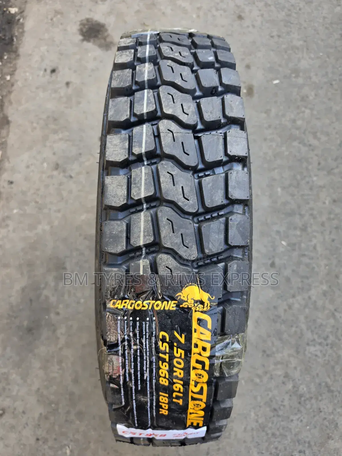 750 R16 Cargostone Tyres (Diff) Commercial.