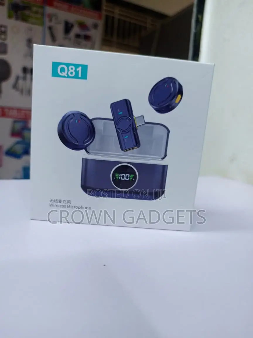 Q81 Wireless Lavalier Microphone for iPhone Android