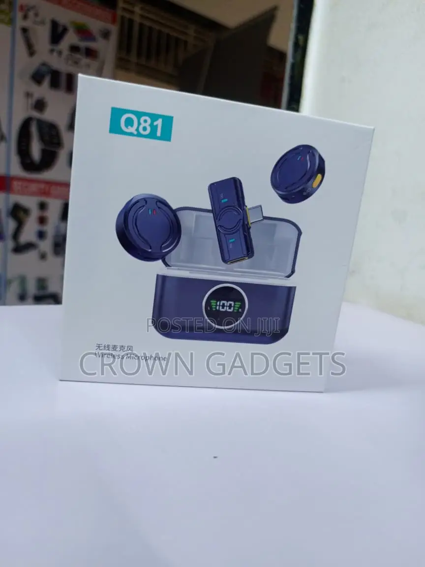 Q81 Noise Cancelling Wireless Clip Microphone for Android