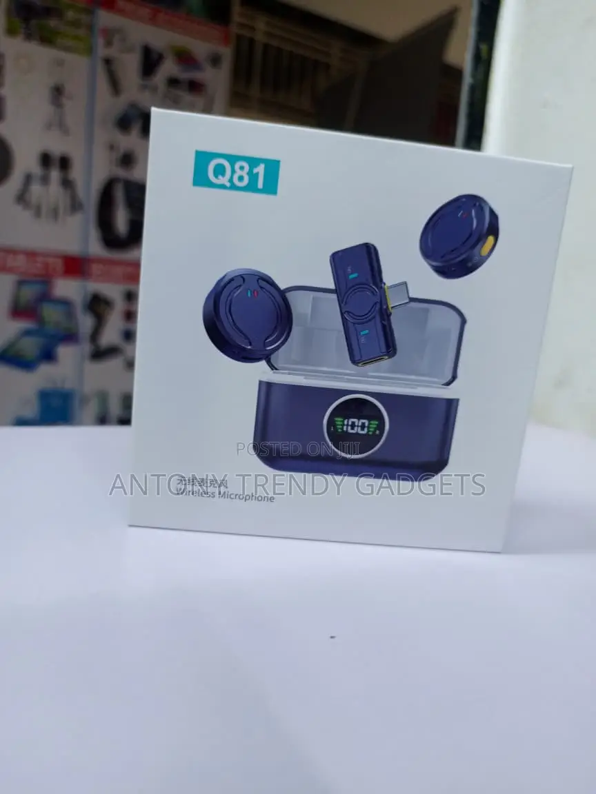 Q81 Wireless Clip Microphone With ANC Digital Display