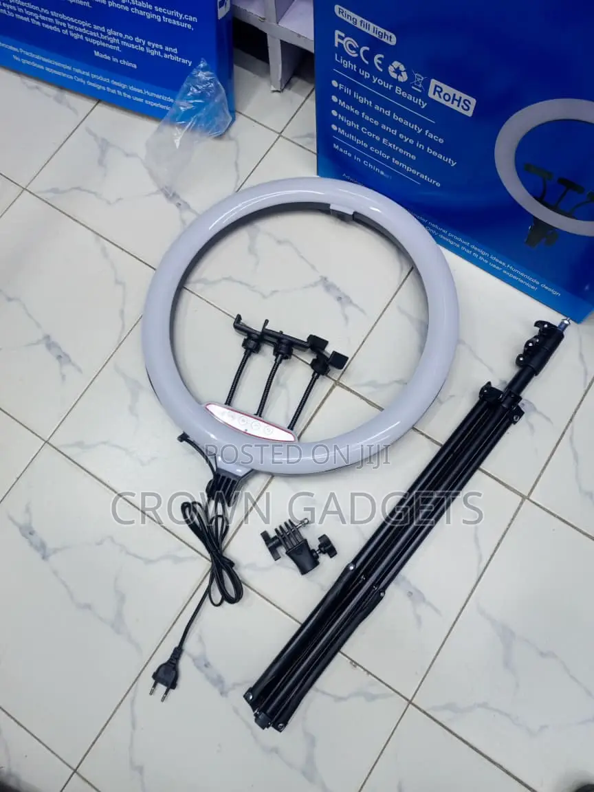 LJJ-45 Photography Ring Light With Adjustable Stand 18 Inch