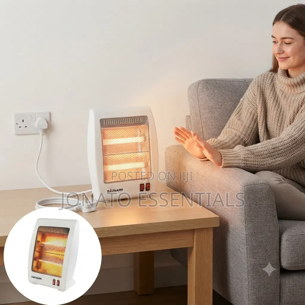 Baumann Portable Quartz Room Heater, Compact Energy Efficient
