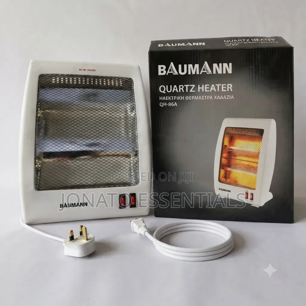 Baumann Portable Quartz Room Heater, Compact Energy Efficient