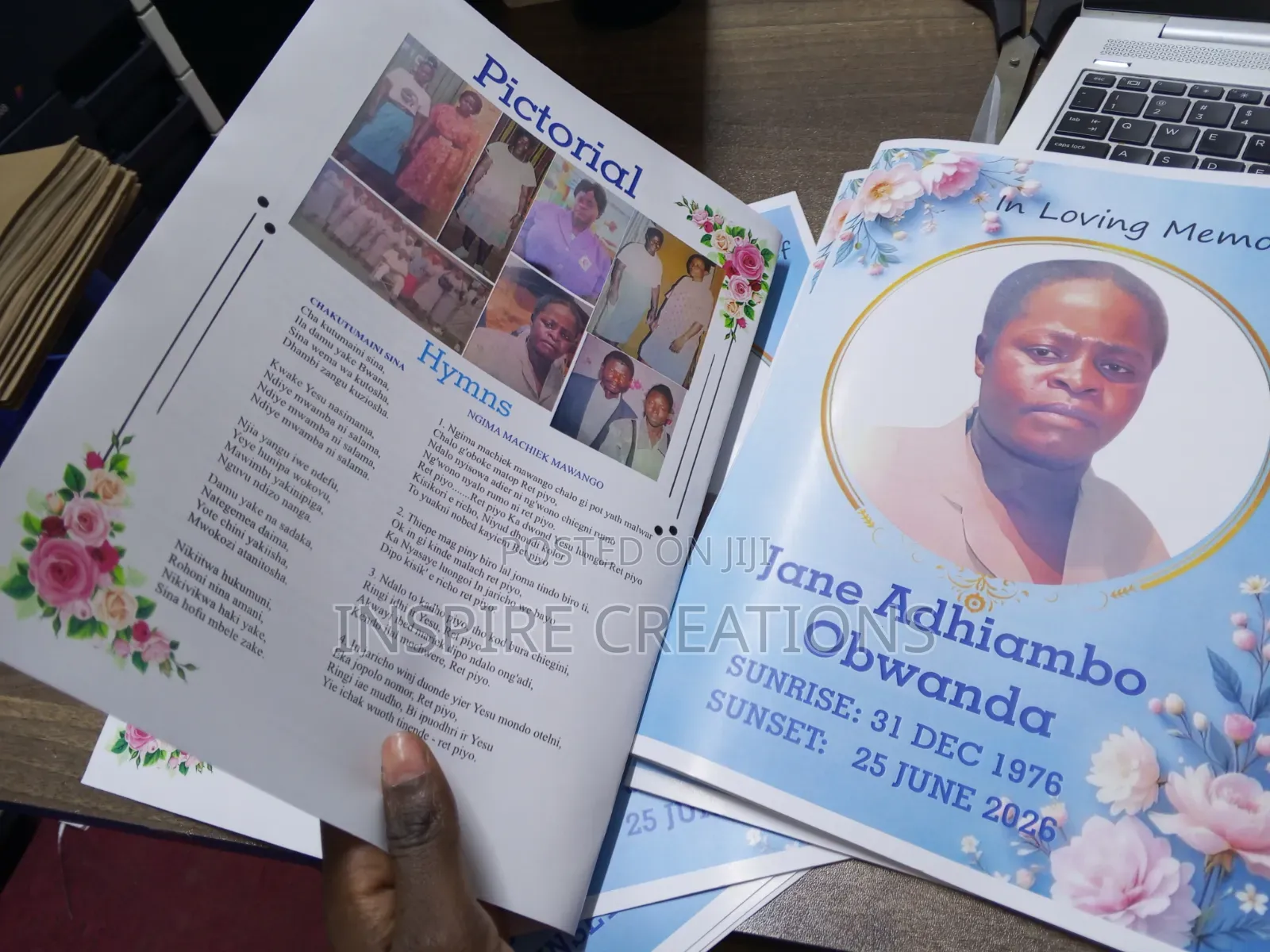 Funeral Programs(Eulogy Printing) Services in Nairobi "";