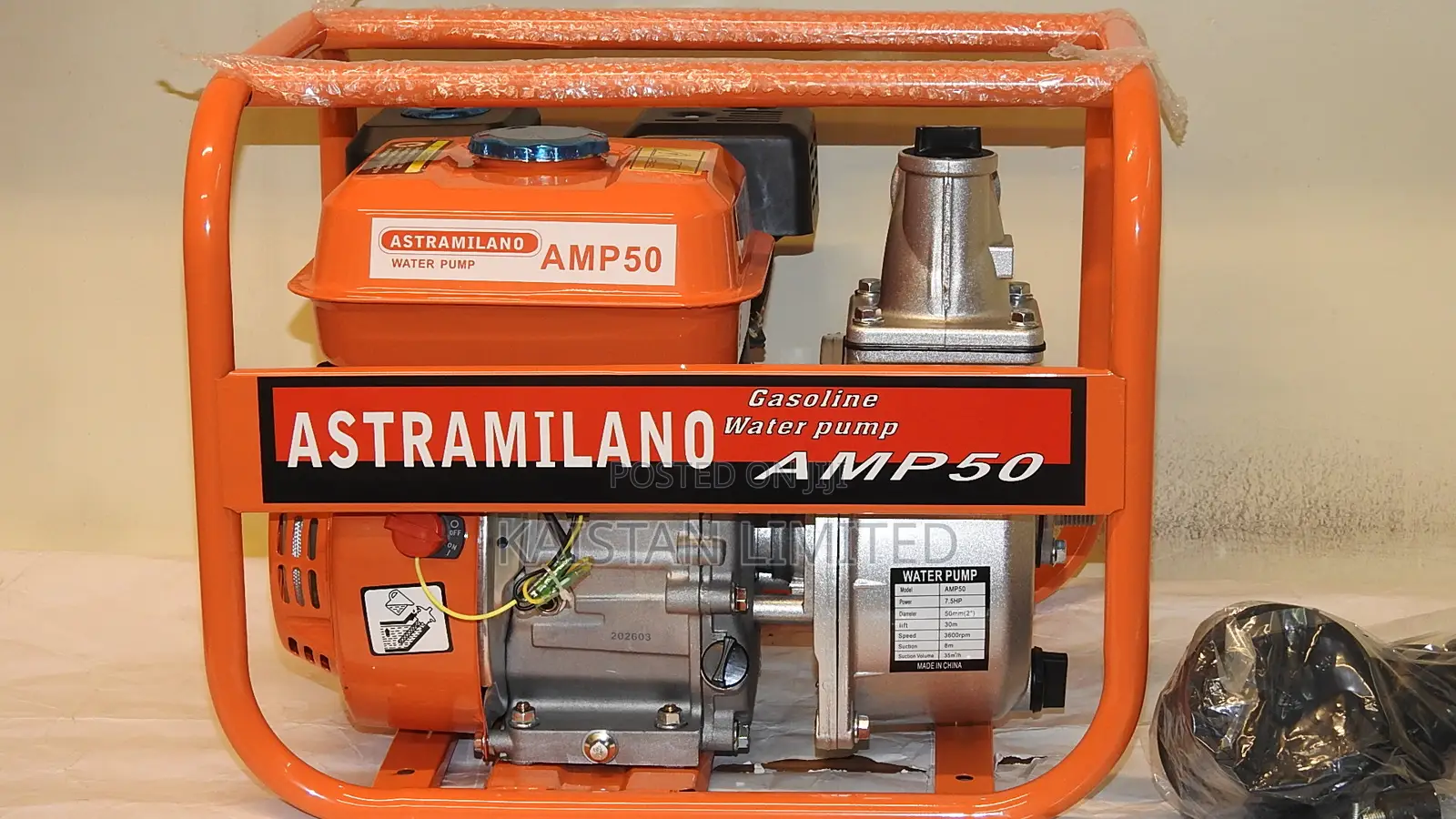 Astramilano 2-Inch Petrol Water Pump – 7.5HP Pressure Gasoline Pump