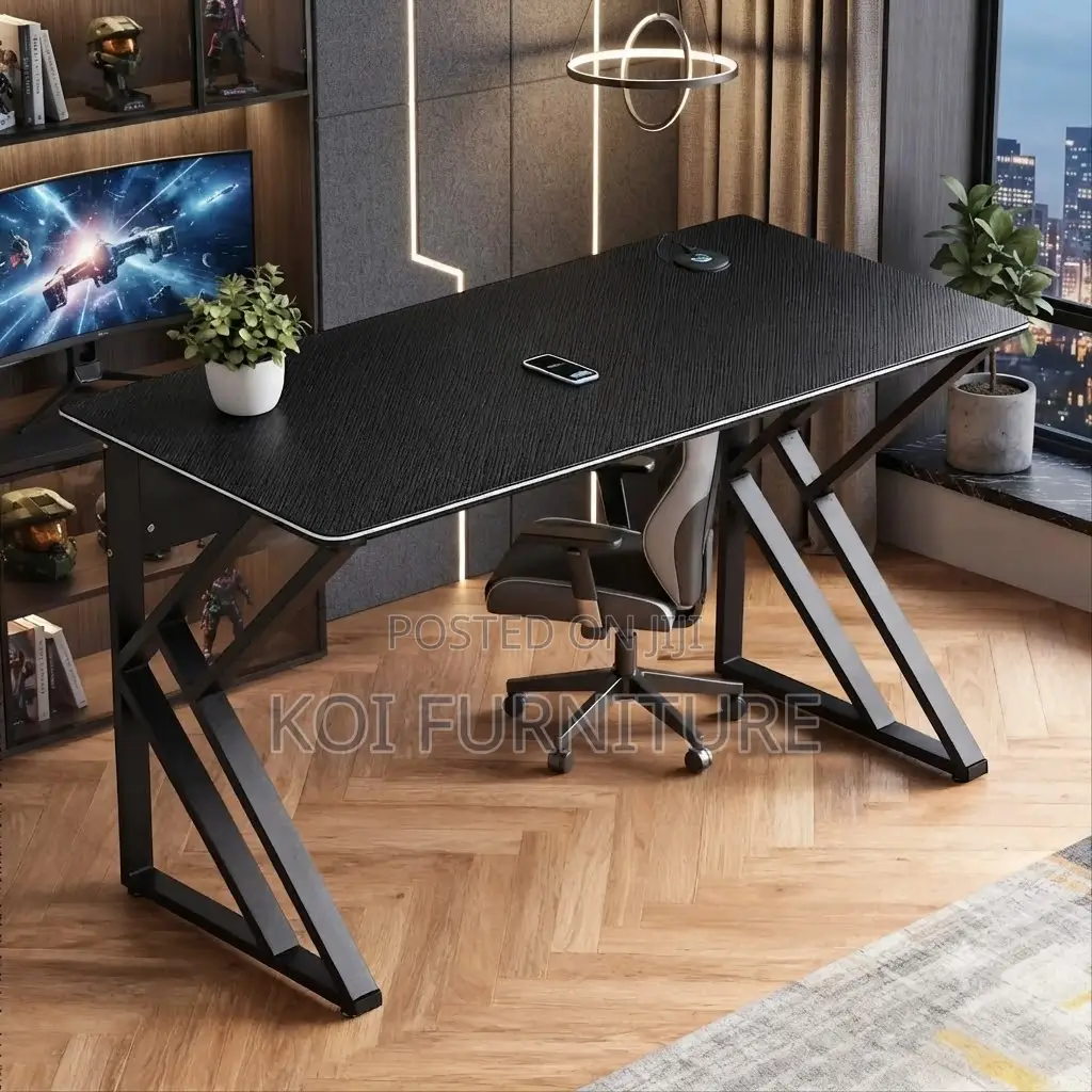 Office Desk;Black Style Home Office Working Computer Study Desk