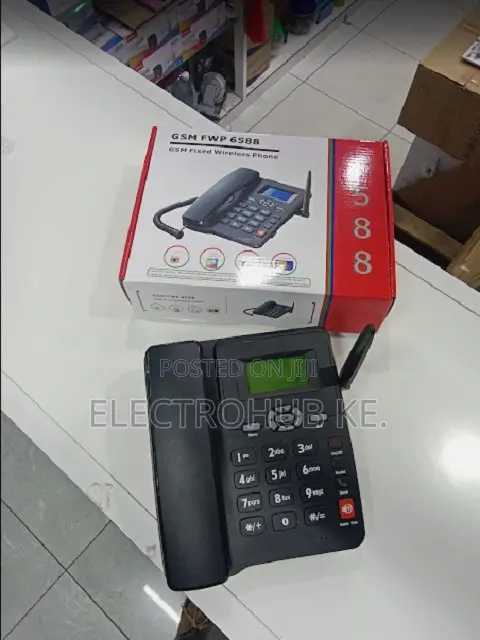 Fixed Wireless GSM Desk Phone 6588 Dual SIM Home Use