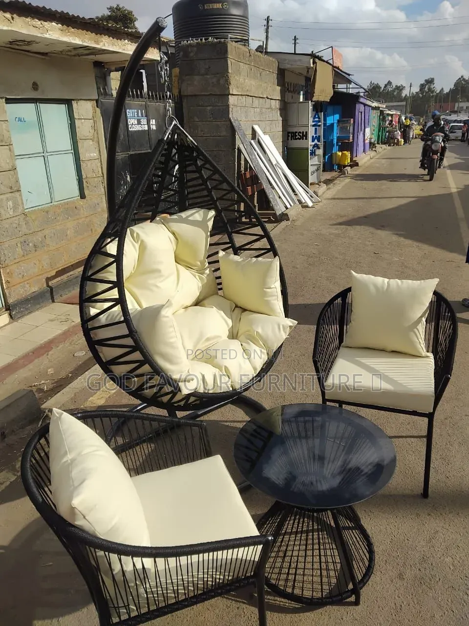 Outdoor Swinging Chair Egg With Seats LHGF