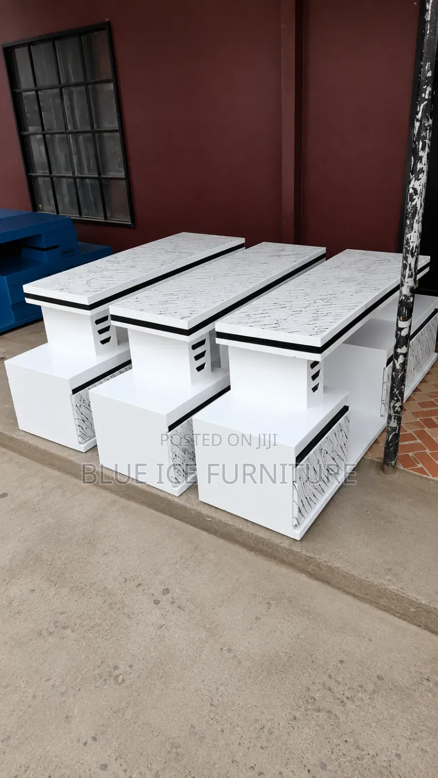 White TV Cabinet With Drawers