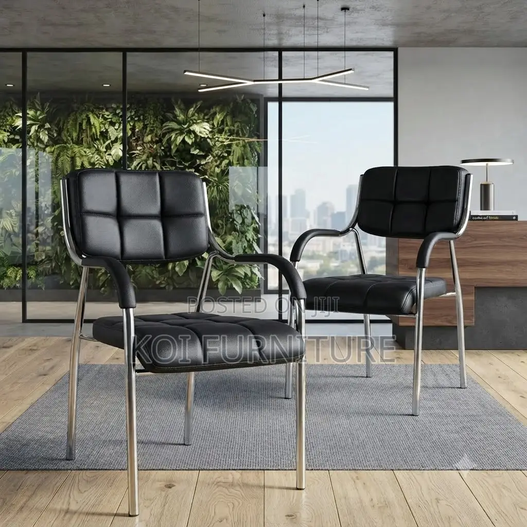 Office Chairs; Black ODesk Office Visitors Catalina Chairs