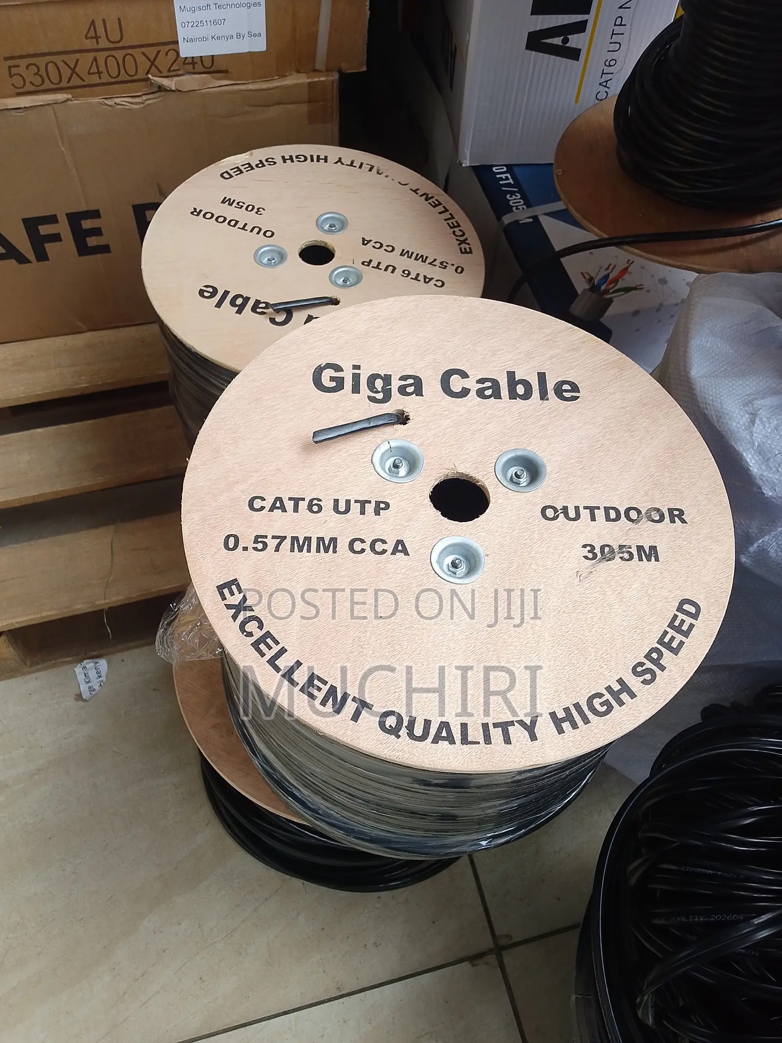 Giga Outdoor CAT6 UTP Cable 305M High Performance Ethernet Cable