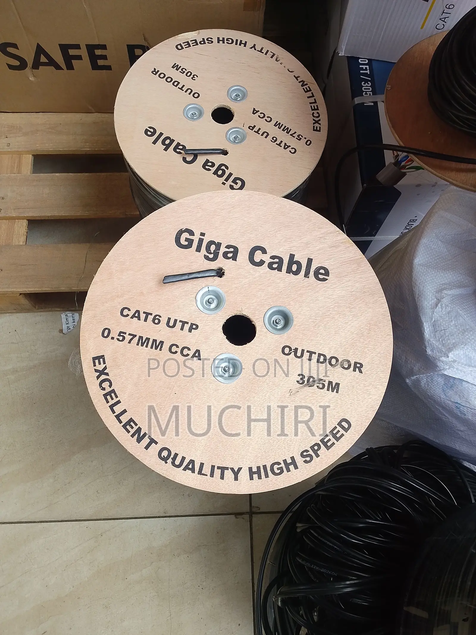 CAT6 Outdoor Networking Cable Gigabit Ethernet 305M