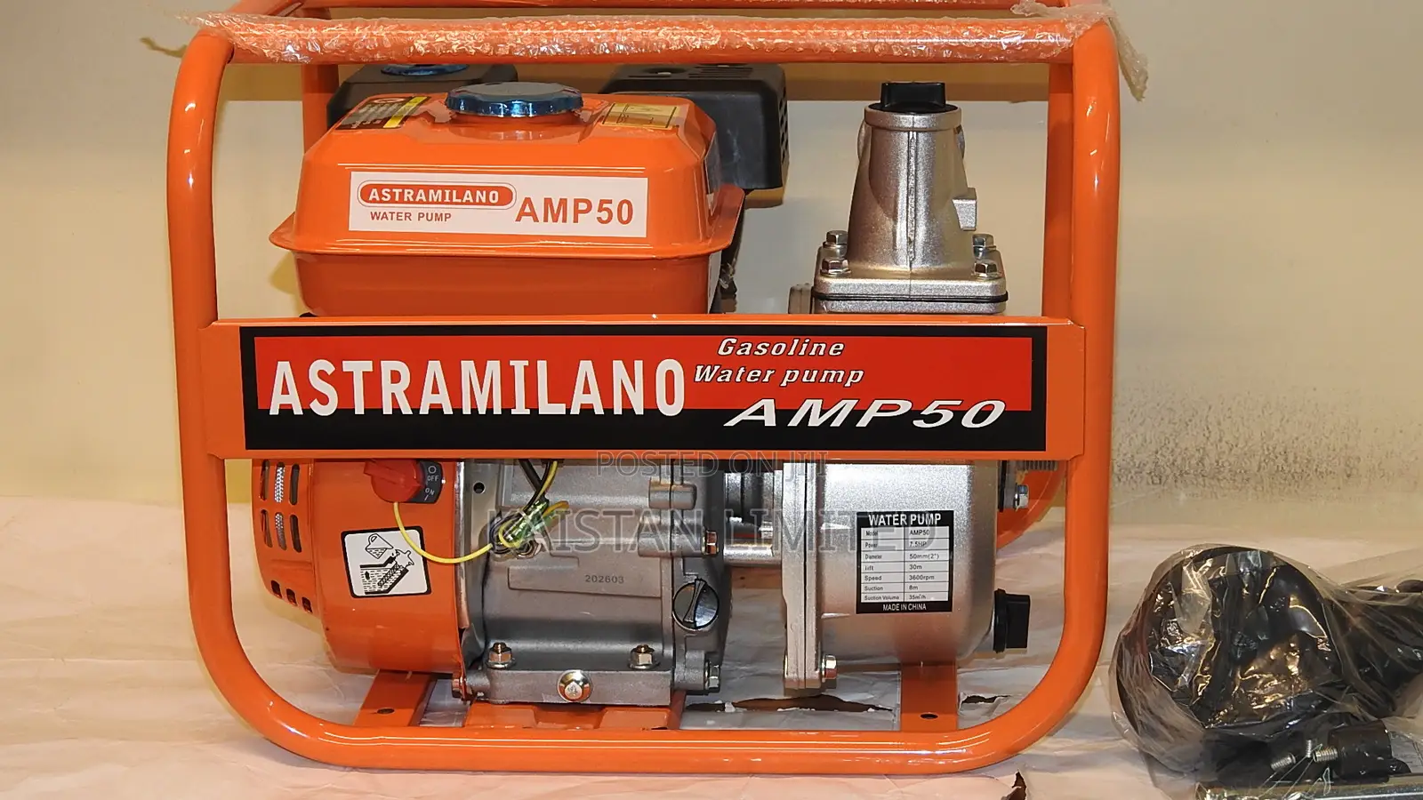 Astra Milano 2" Petrol Water Pump – Recoil Start 7.5HP 4-Stroke