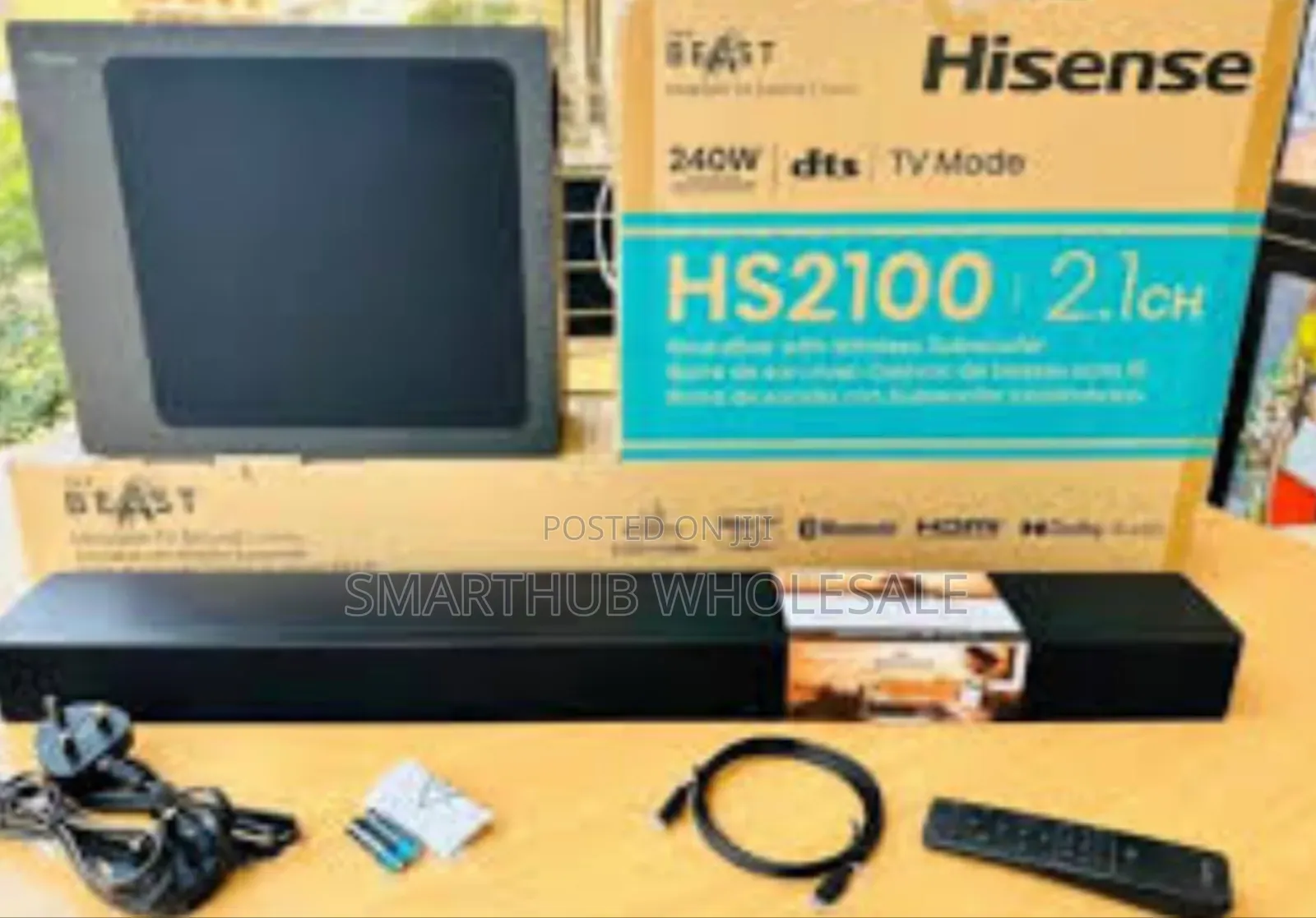 Hisense 2.1ch 2100 Soundbar With Wireless Subwoofer