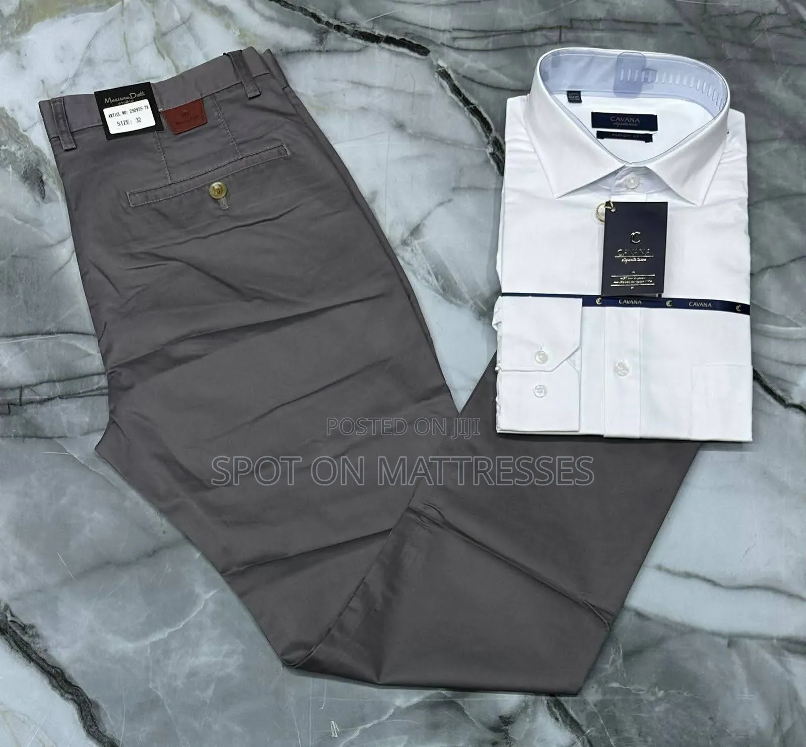 Smart Casual Combo. Khaki Shirt. Medium - 3XL. Delivery Available!