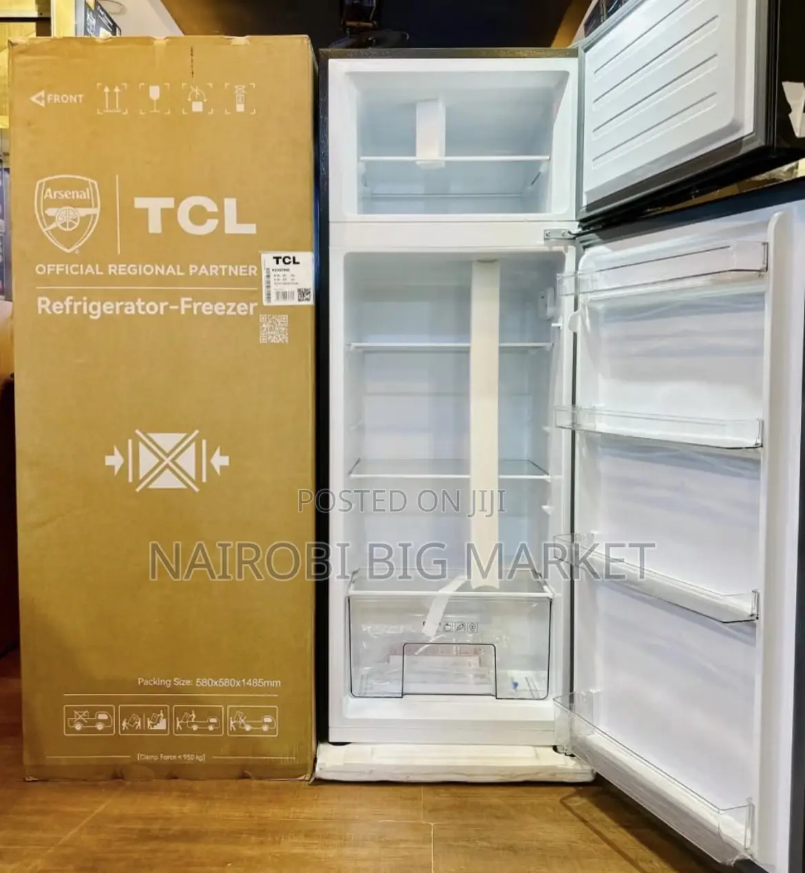 TCL 206 Litres Double Door Fridge