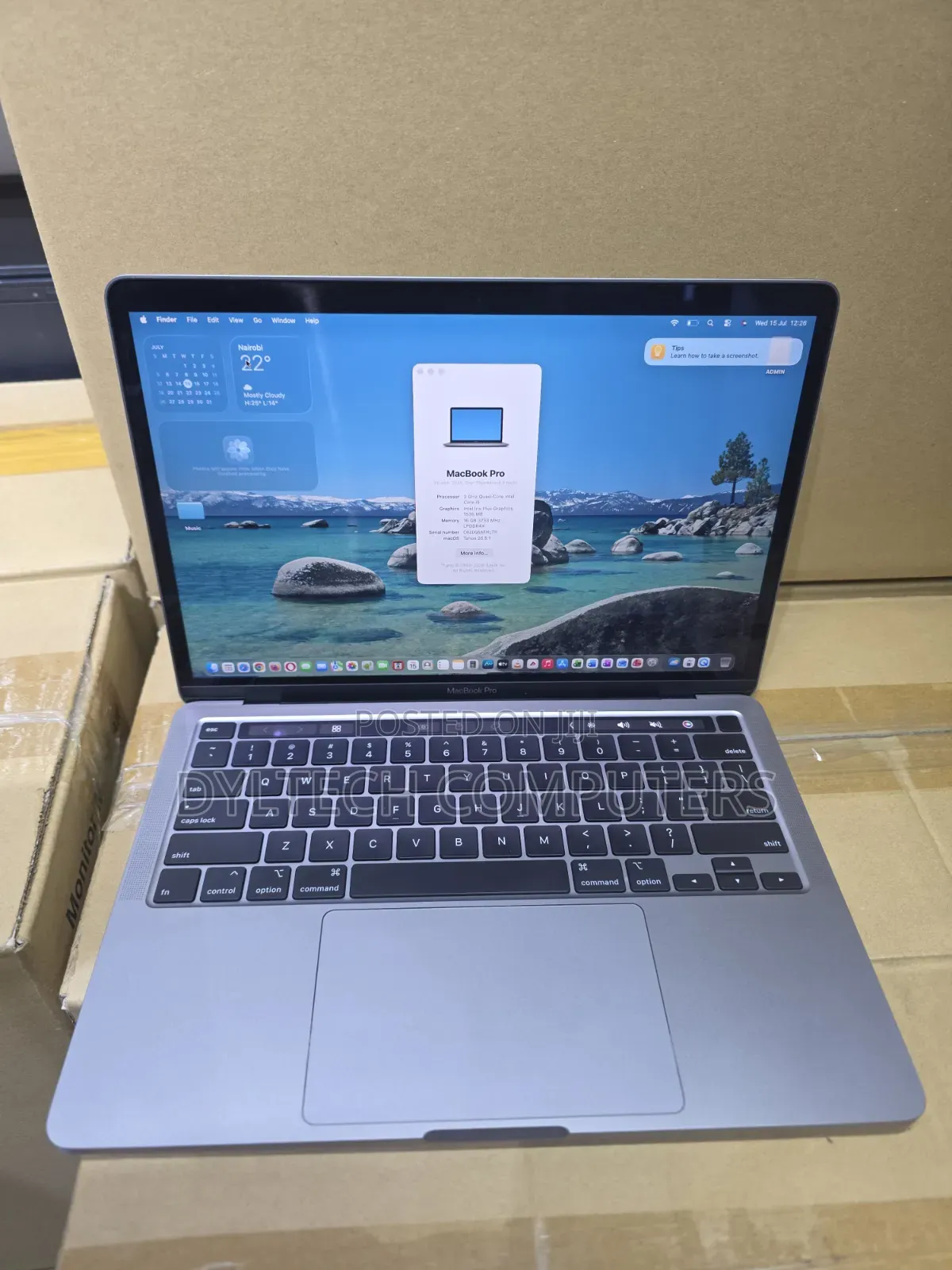 Laptop Apple MacBook 2020 16GB Intel Core i5 SSD 512GB
