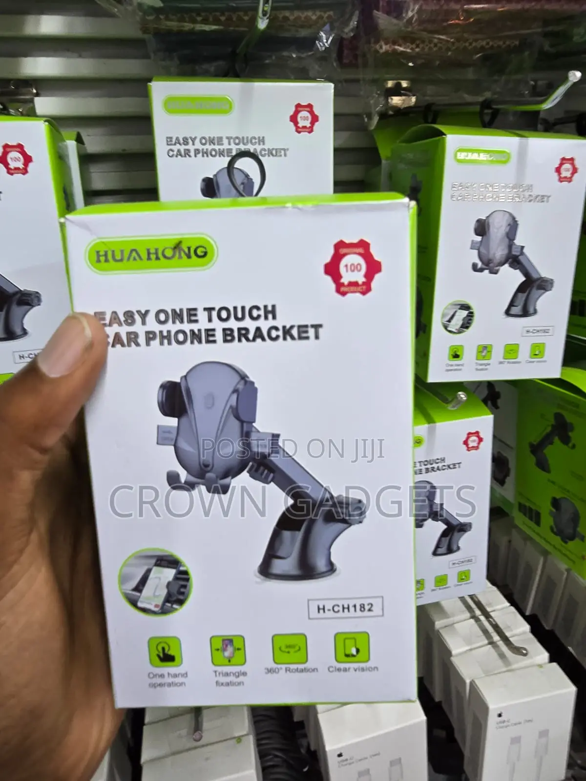 Universal H-Ch182 Car Phone Bracket 360° Adjustable Stand