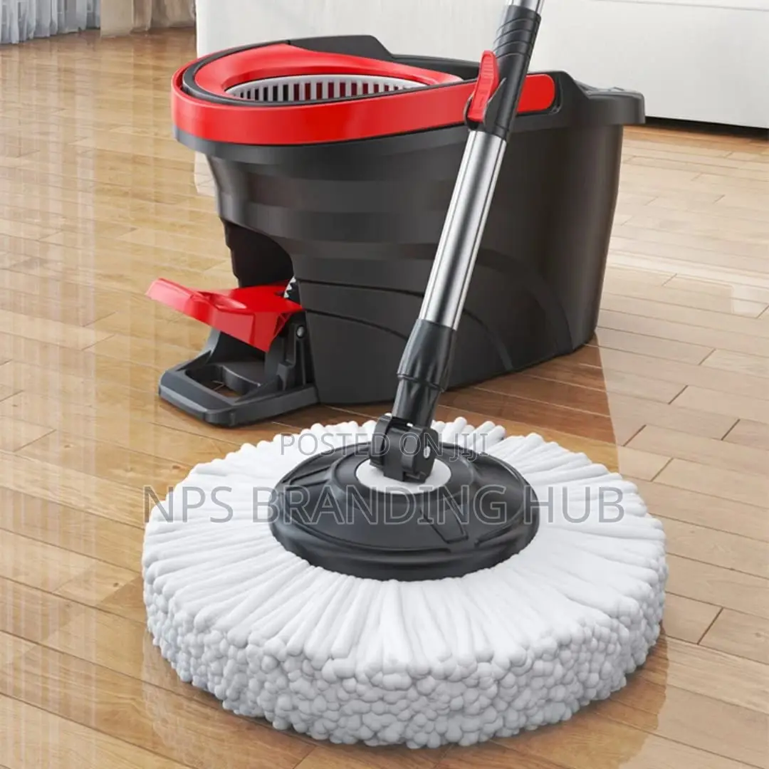 Metallic Pedal Spin Mop Bucket SetFoot Pedal (el.b