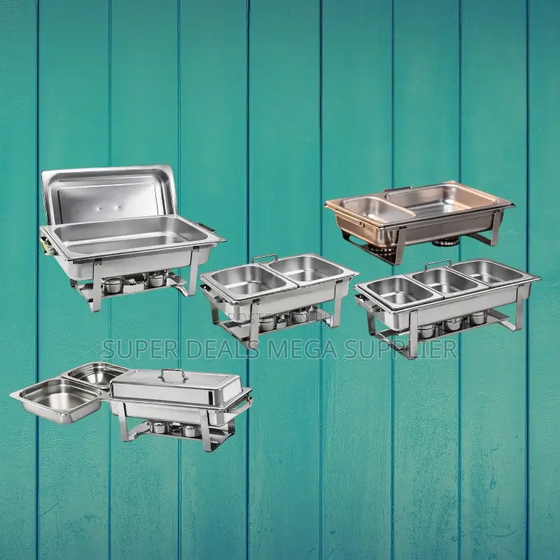 Long-Last Robust Stainless Steel Compartment Chafing Dish Food Warmer