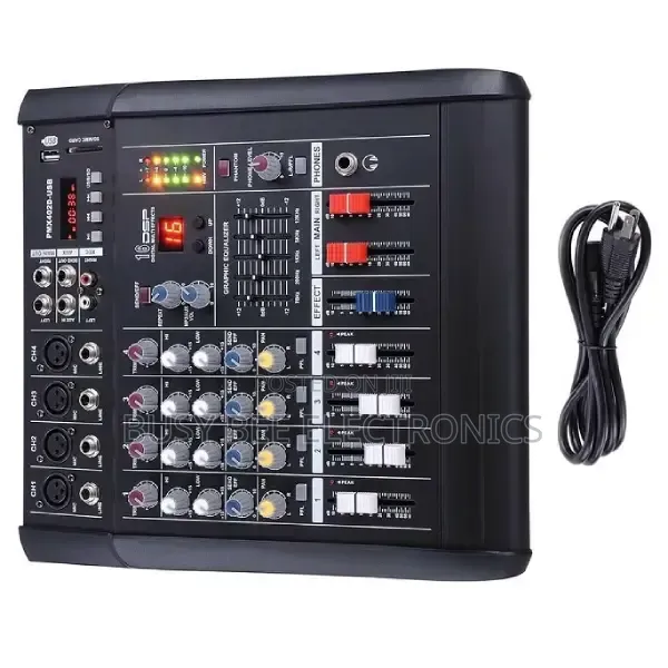 4 Channel Powered Audio Mixer