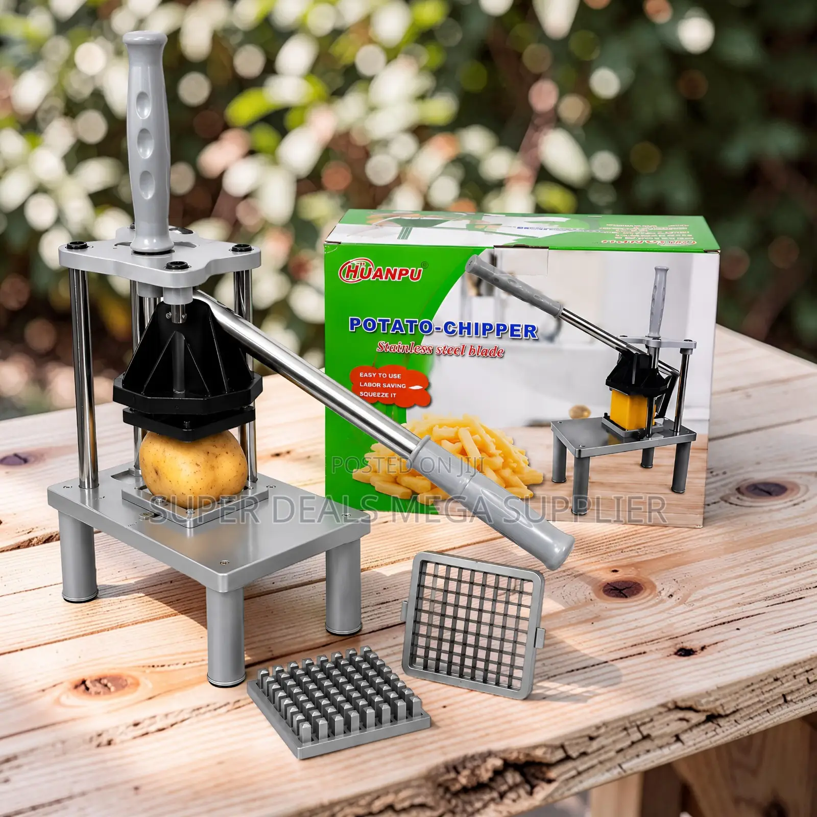 Heavy Duty Stainless Steel Potato Chipper Vegetable Cutting Tool
