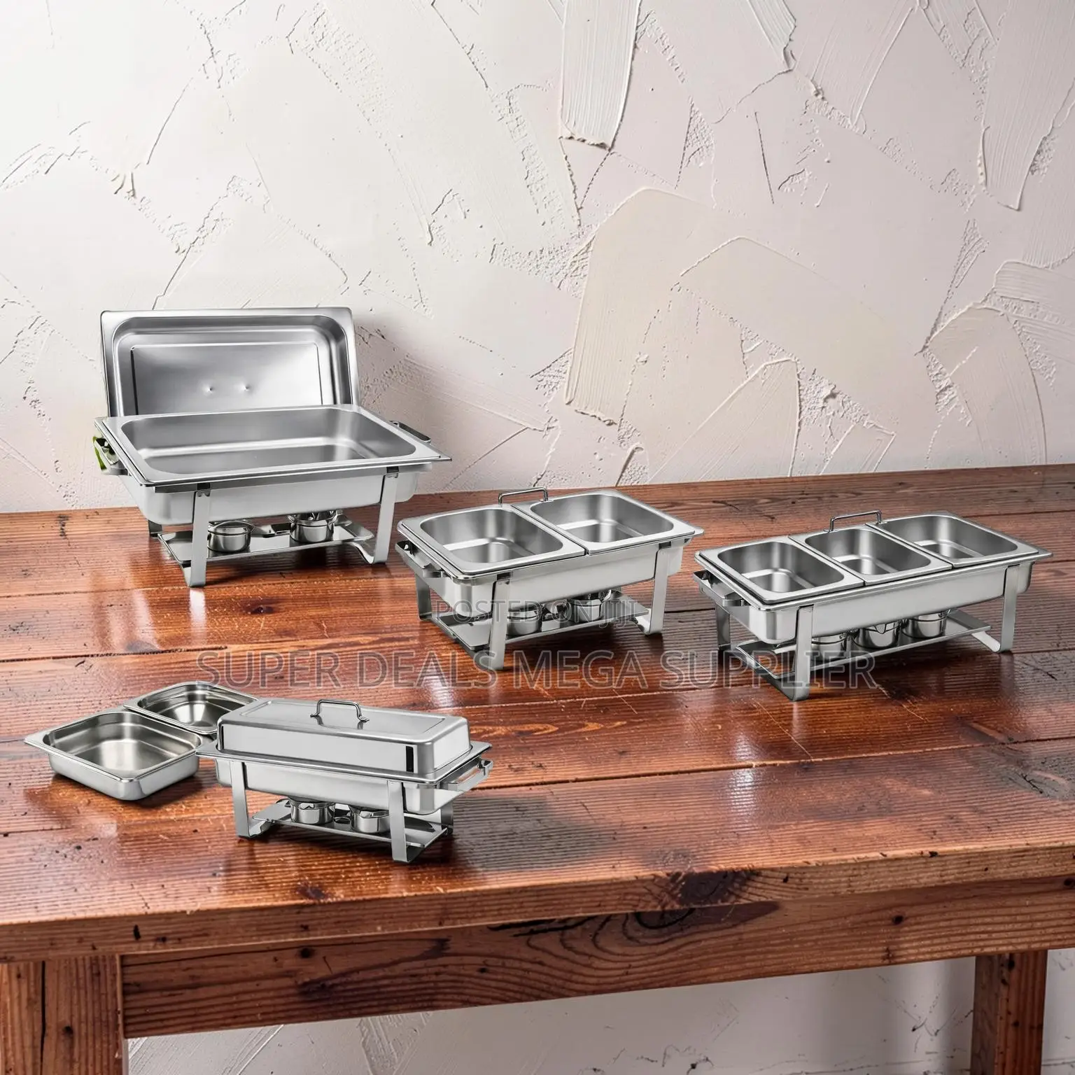 Party-Ready Stylish Stainless Compartment Chafing Dish Food Warmer