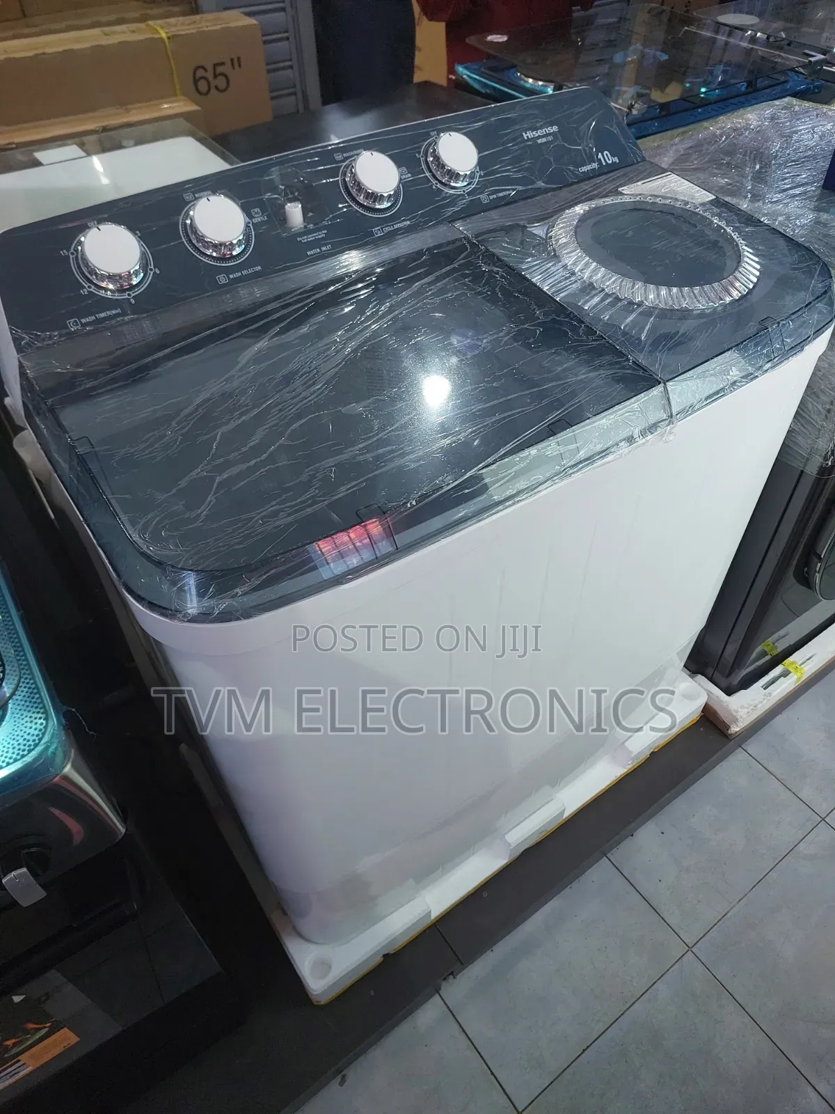 Hisense WSBE101 Twin Tub Washing Machine 10KG - White