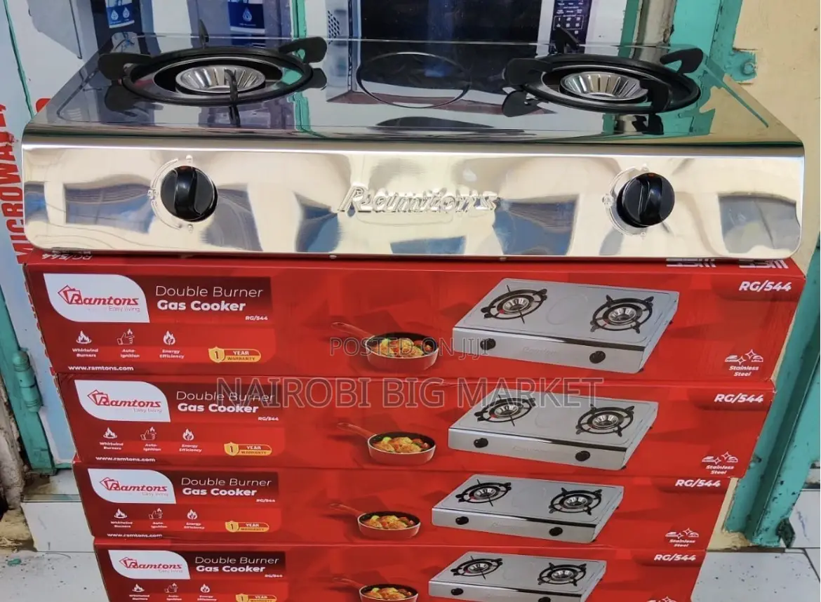 Ramtons 2Burner Stainless Steel Gas Cooker