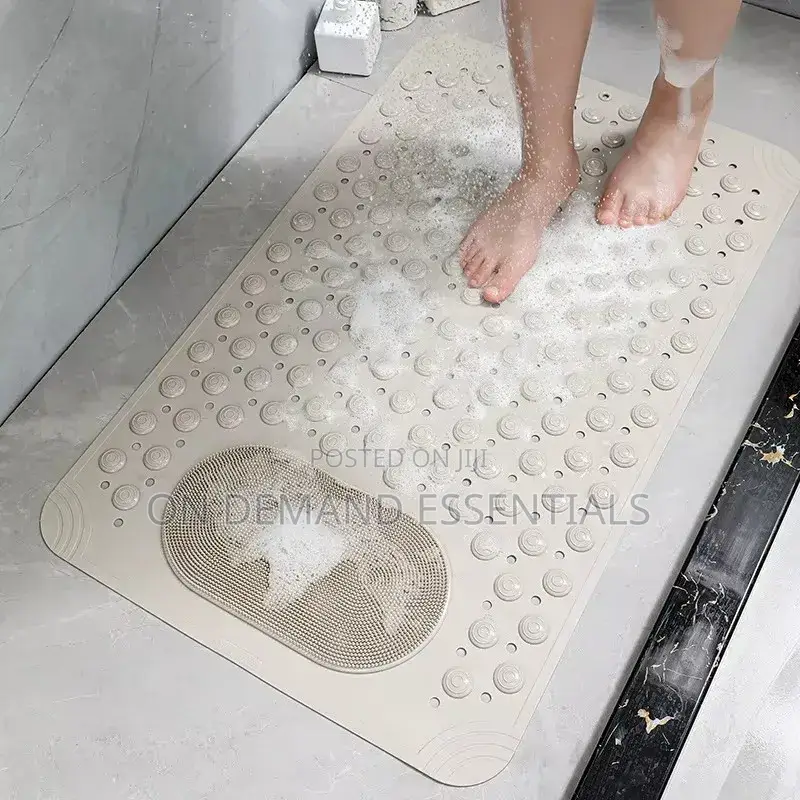 Non-Slip Shower Mat Mildew Resistant Bathroom Rubber Bathtub Foot