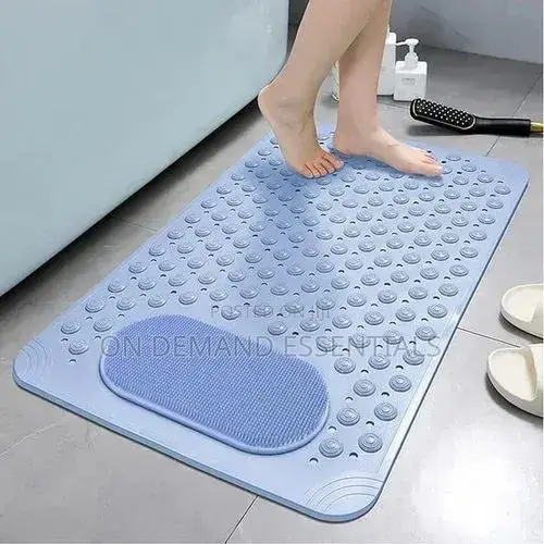 Non-Slip Shower Mat Mildew Resistant Bathroom Rubber Bathtub Foot