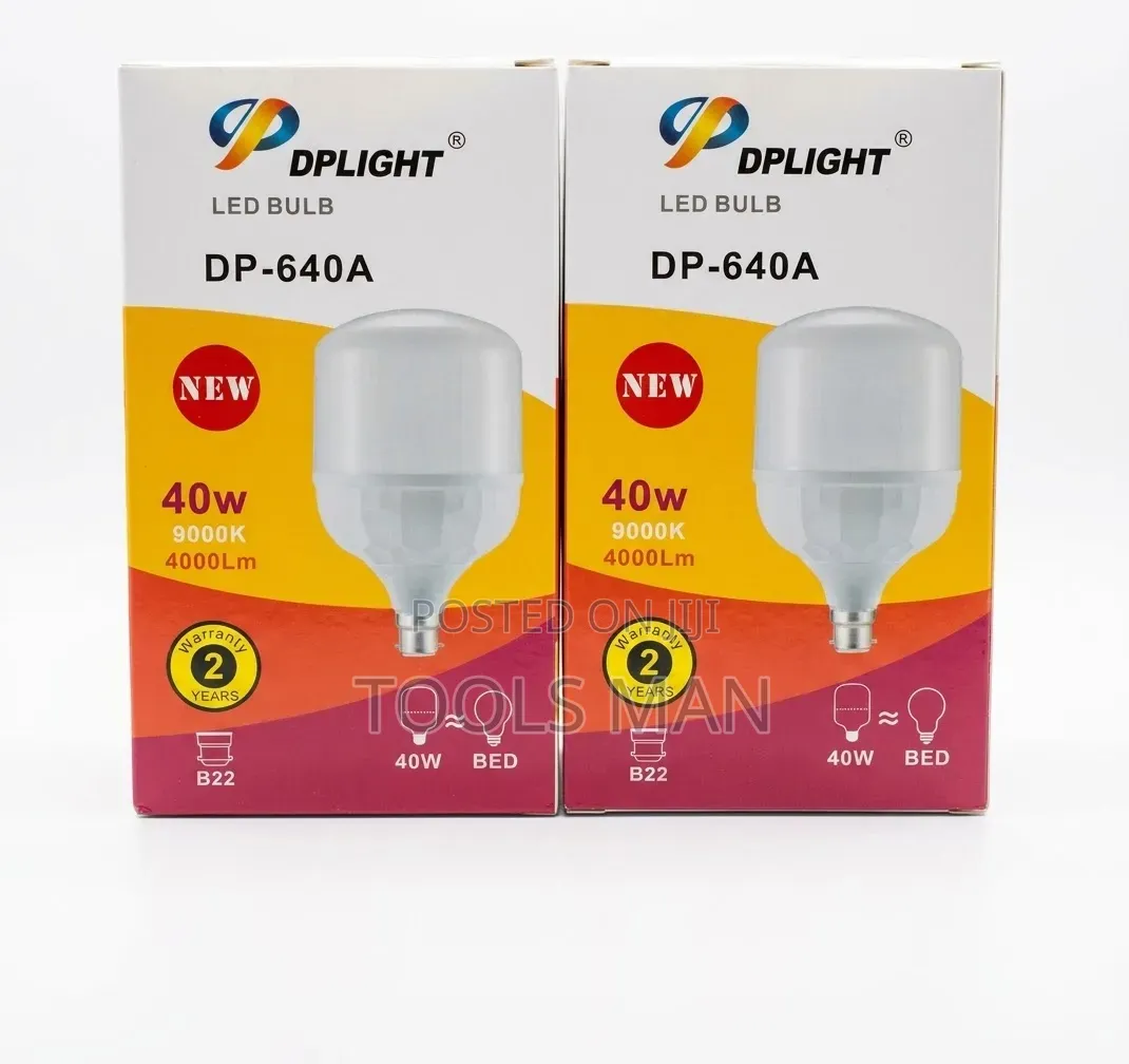 DPLight 40W LED Bulb B22 Super Bright 4000Lm - Cool Daylight.
