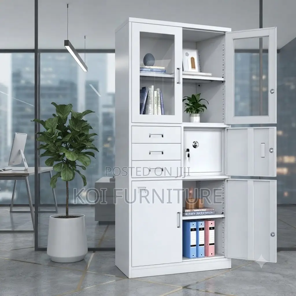 Office Cabinet; Executive Steel Filing Cabinet With Locks
