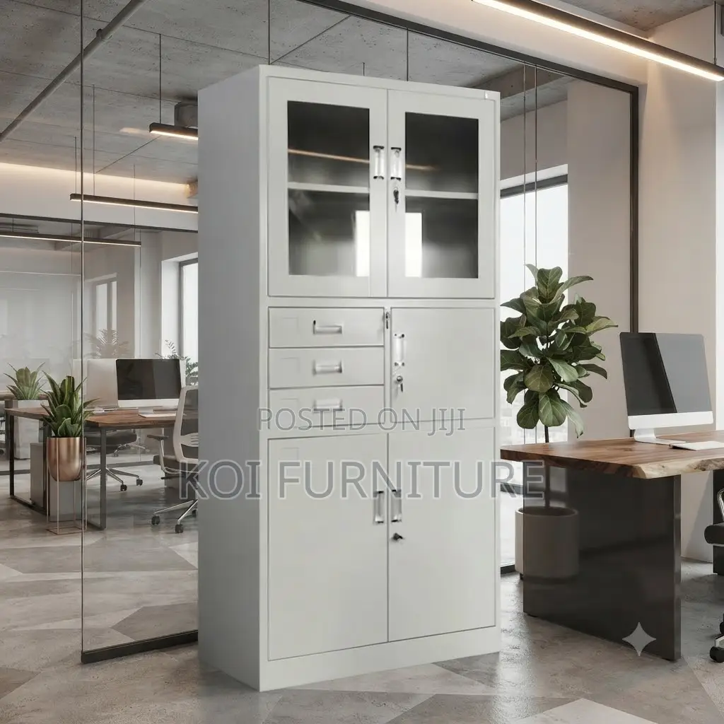 Office Cabinet; Executive Steel Filing Cabinet With Locks