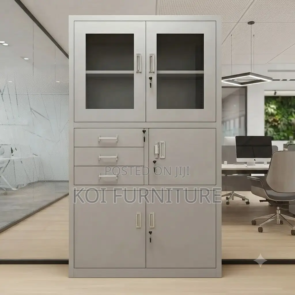 Office Cabinet; Executive Steel Filing Cabinet With Locks