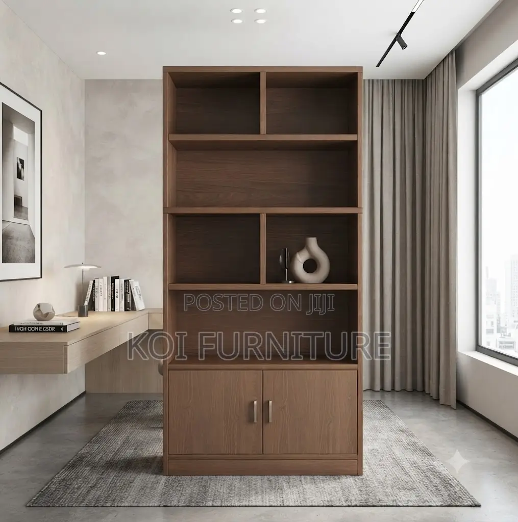 Office Cabinet; Multi Shelf Wooden Book Storage Cabinet