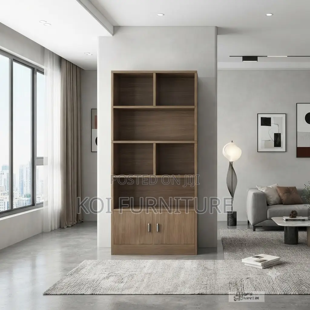 Office Cabinet; Multi Shelf Wooden Book Storage Cabinet