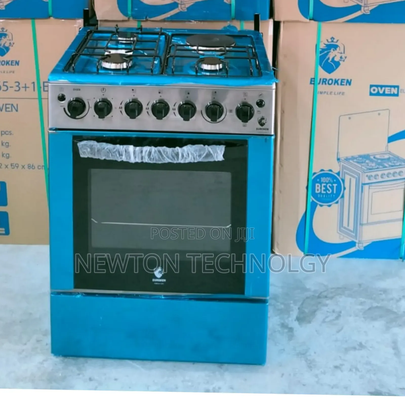60*65 Euroken 3+1 Standing Cooker With Electric Oven