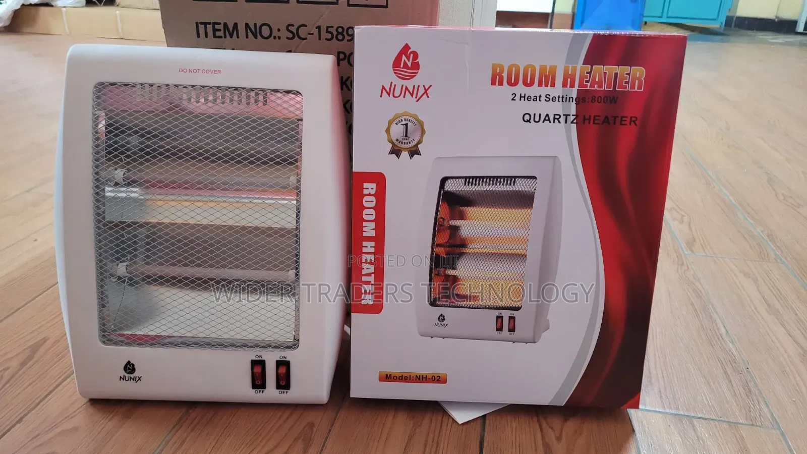 Nunix Quartz Room Heater (Model NH-02 800-Watt