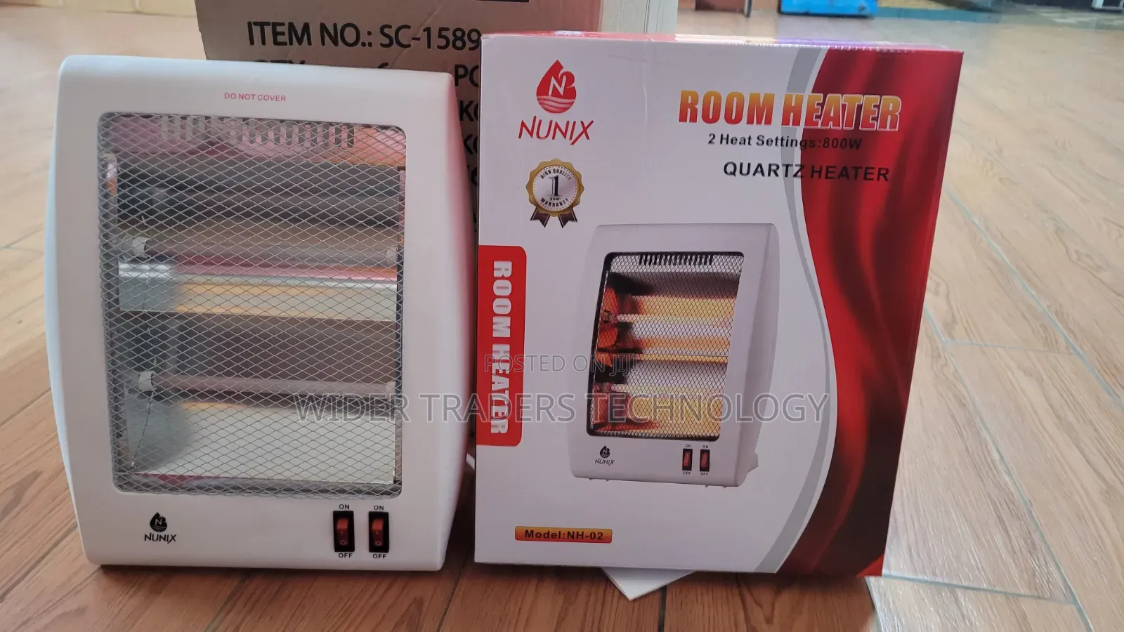 Nunix Quartz Room Heater (Model NH-02 800-Watt