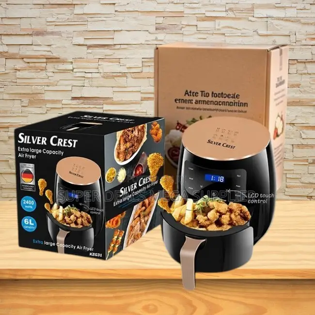 Time-Saving Silver Crest 4/5/6/8l Touch Screen Digital Air Fryer