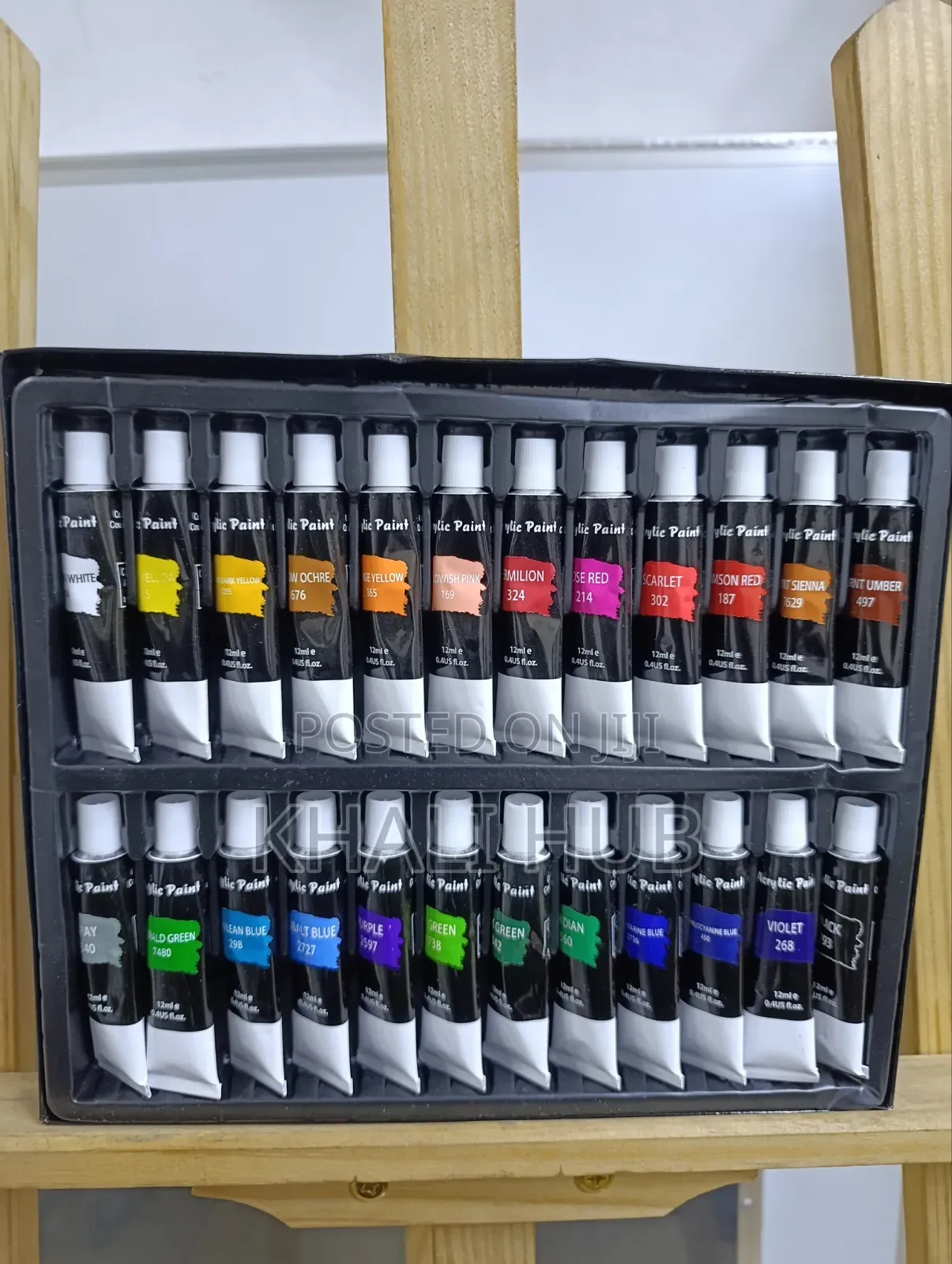 Acrylic Paint Premium Acrylic Paint Set – 24 Vibrant Colours 12ml