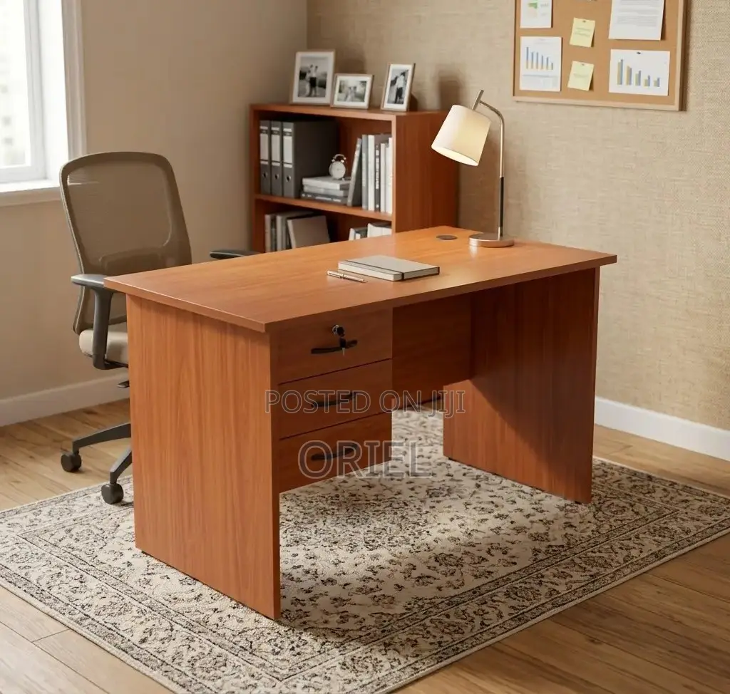 Office Desk : 1.2M Study Desk With 3-Drawers