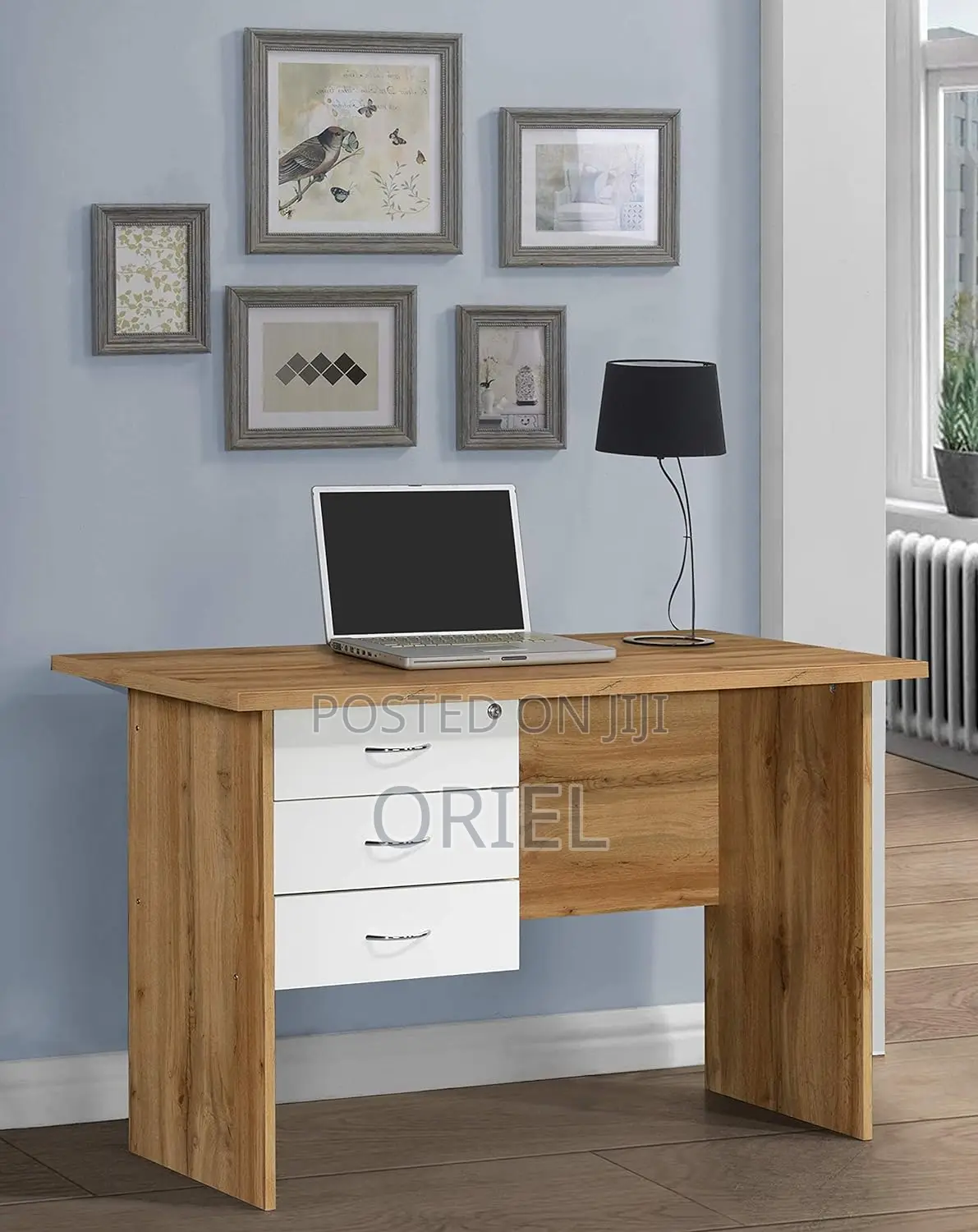 Office Desk : 1.2M Study Desk With 3-Drawers