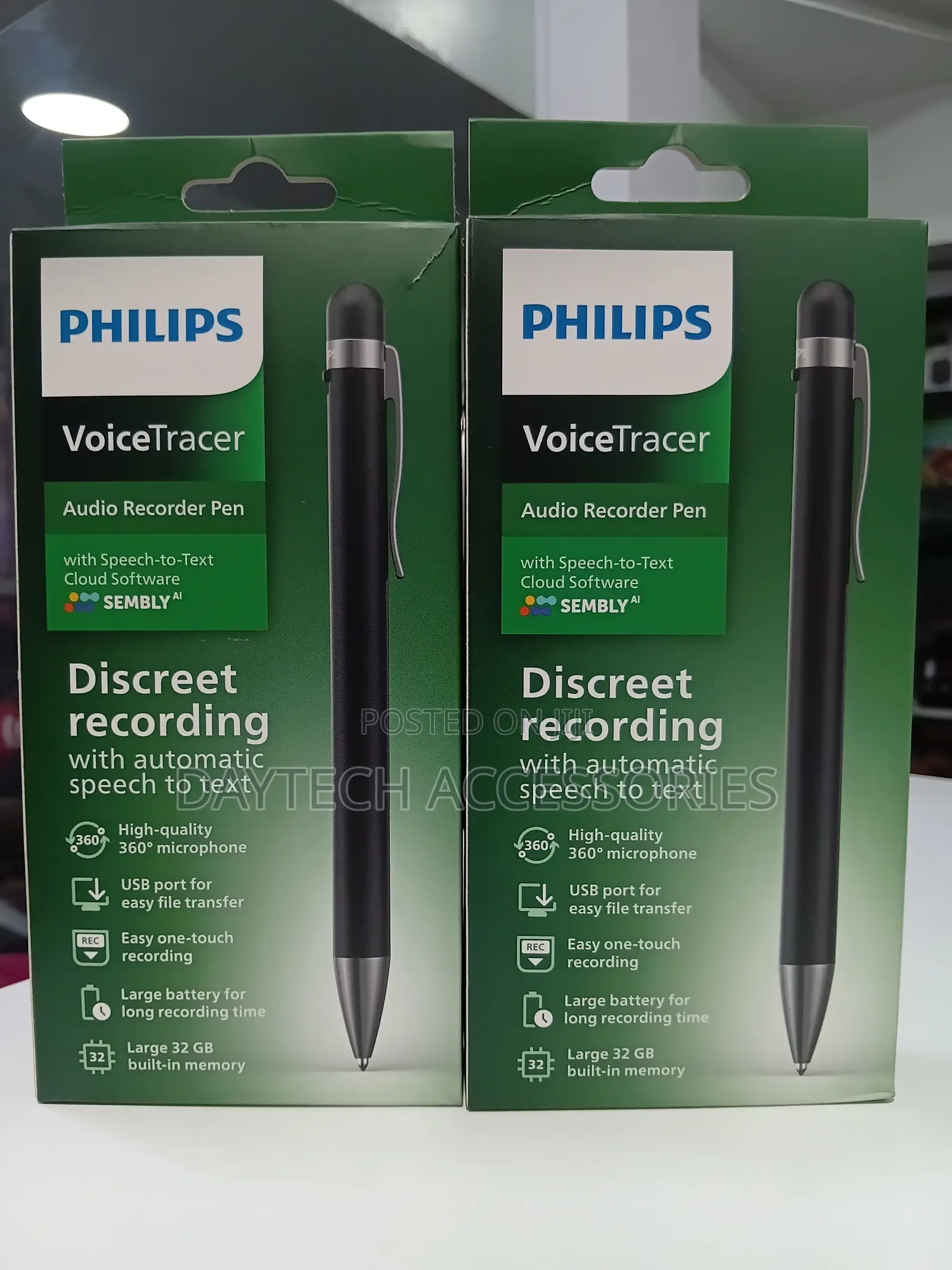 Philips DVT1600 VoiceTracer Pen Audio Recorder.