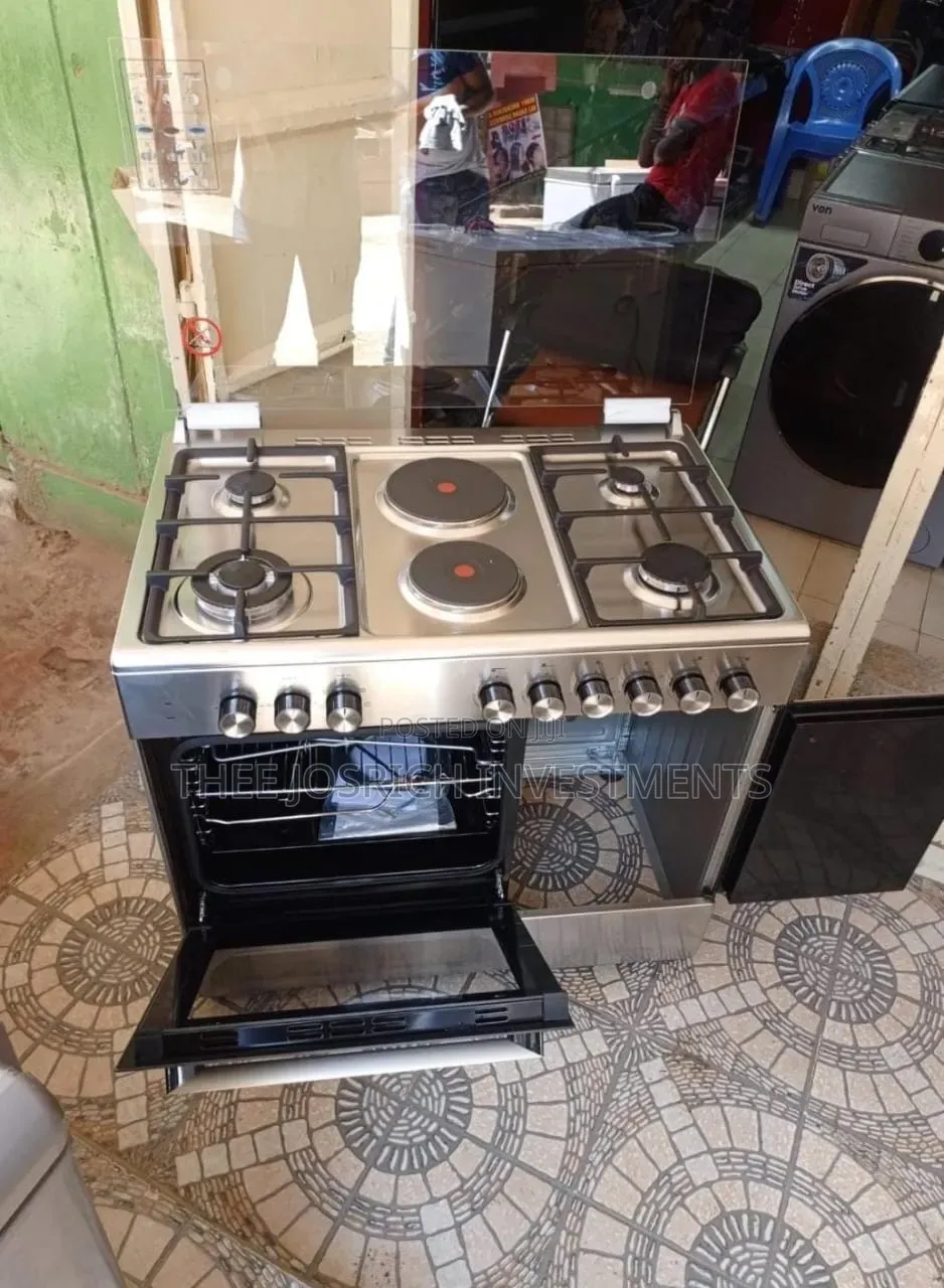 Simfer Cooker 4+2 Standing Cooker With Electric Oven Size 90 by 60