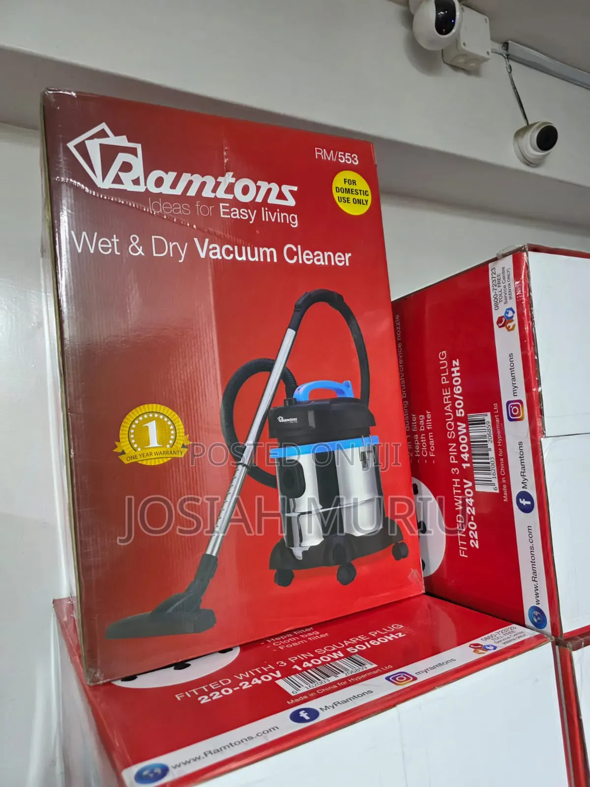 Ramtons RM 553 Wet and Dry Vacuum Cleaner