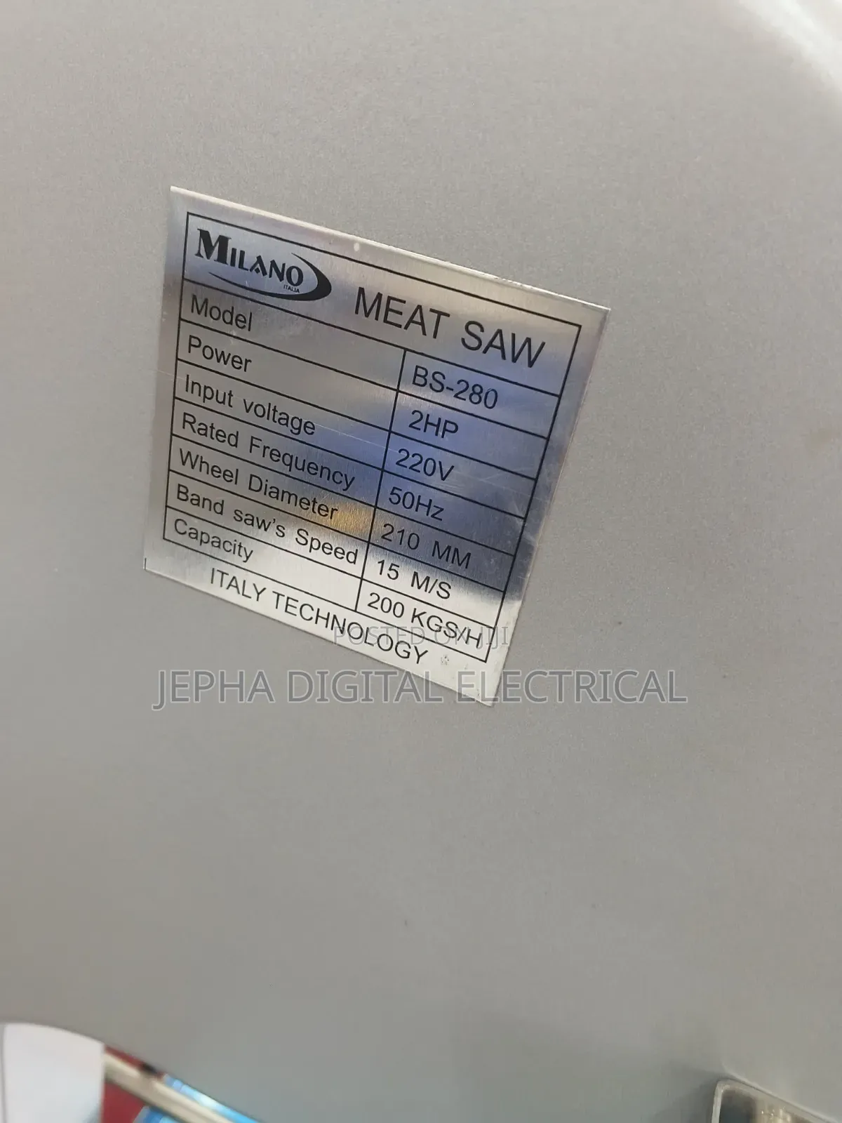 Milano 2hp Bone Saw/Meat Saw