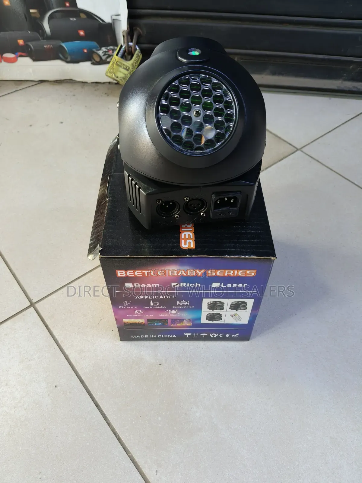 DMX512 LED Moving Head Stage Light for Church Wedding Decorations.