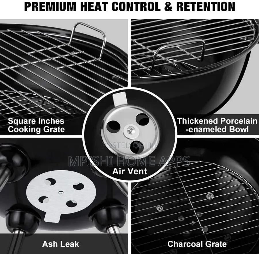 Portable Charcoal BBQ Grill 18 Inch
